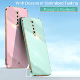 XINLI Straight Edge 6D Electroplate TPU Phone Case